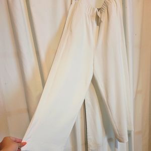 H&M White Boho Pants